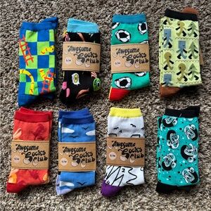 Awesome Socks Club - Crew - 8 Pairs - 2022-2023 - Size S/M